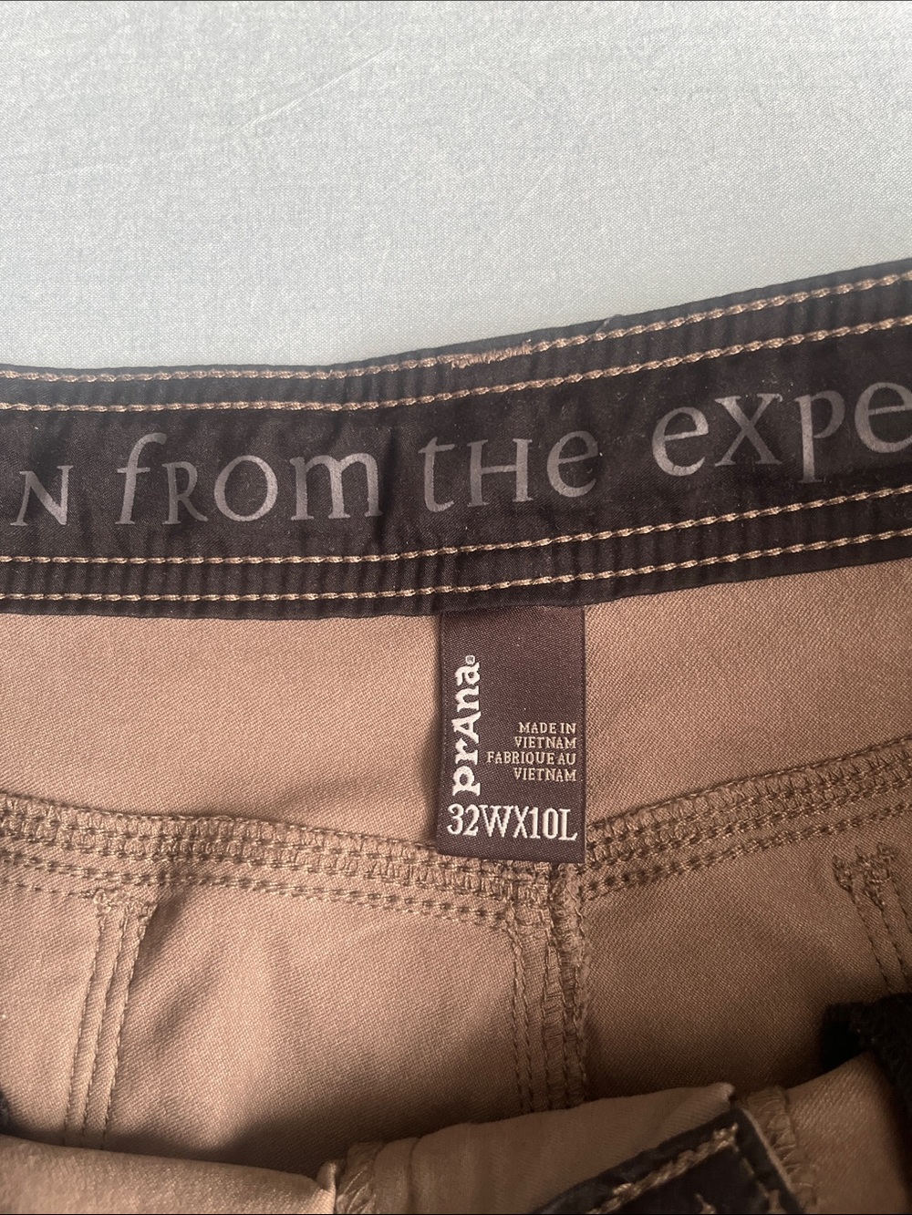 Men's Prana light weight shorts - Olive Brown 32 x 10 - Picture 2 of 12